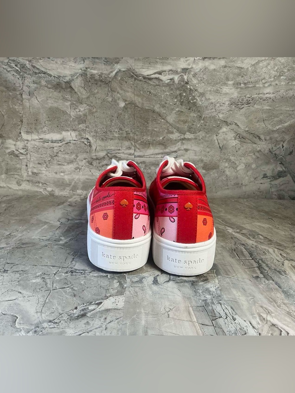 Kate Spade Women's Serve Bandana Patchwork Sneakers - Picture 7 of 9